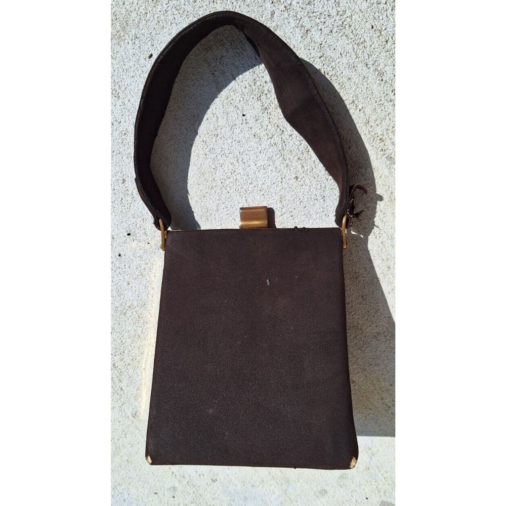 Vintage Artcraft Brown Suede Handbag 1950s/1960s